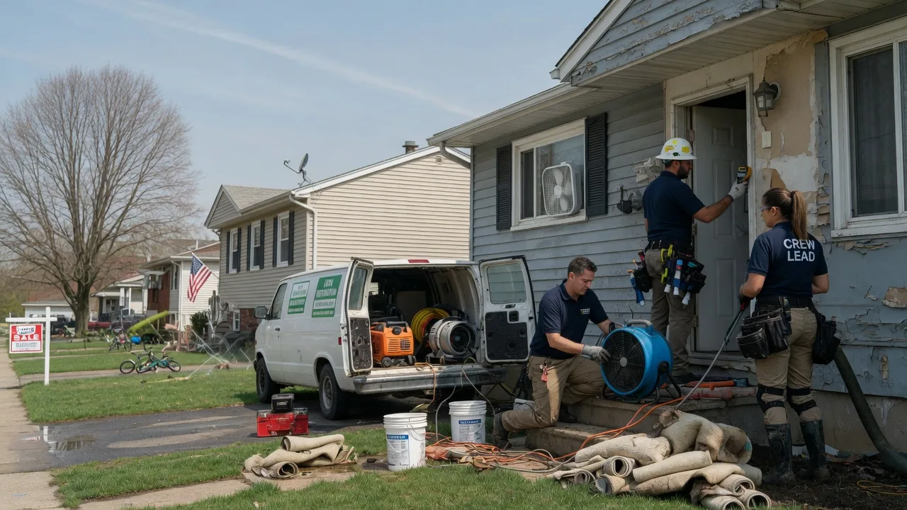 Flood Cleanup in Center Point, IA near me