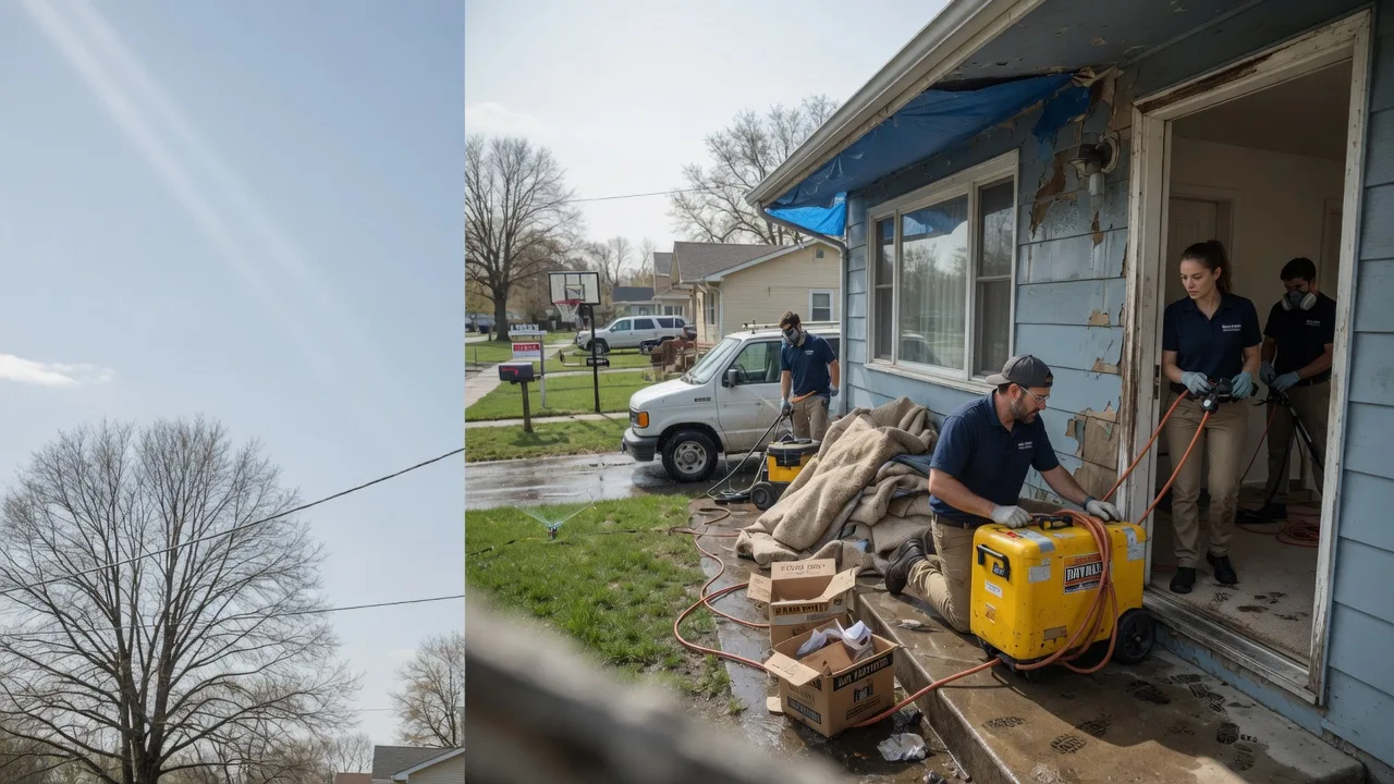 Basement Flood Cleanup in Center Point, IA near me